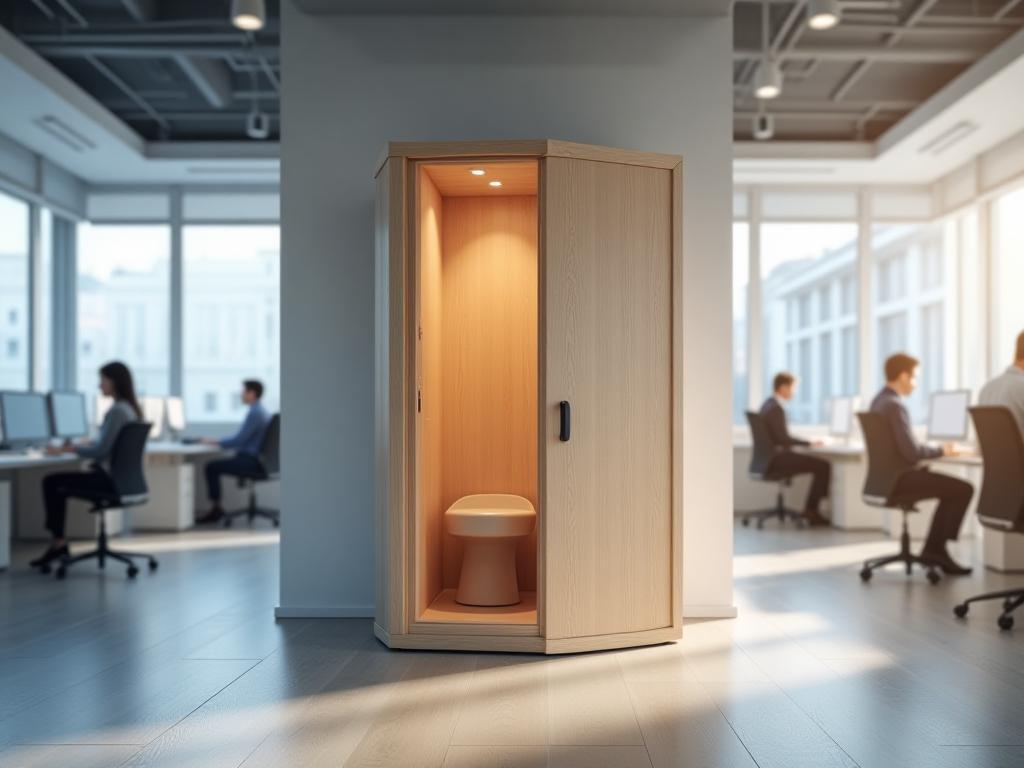 Cabine ZenCabin dans un open-space parisien