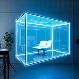 Prototype 3D d’une cabine affiché en réalité augmentée